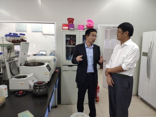 朱大勇教授参观了四川清和福生生物工程研发中心,与西华大学